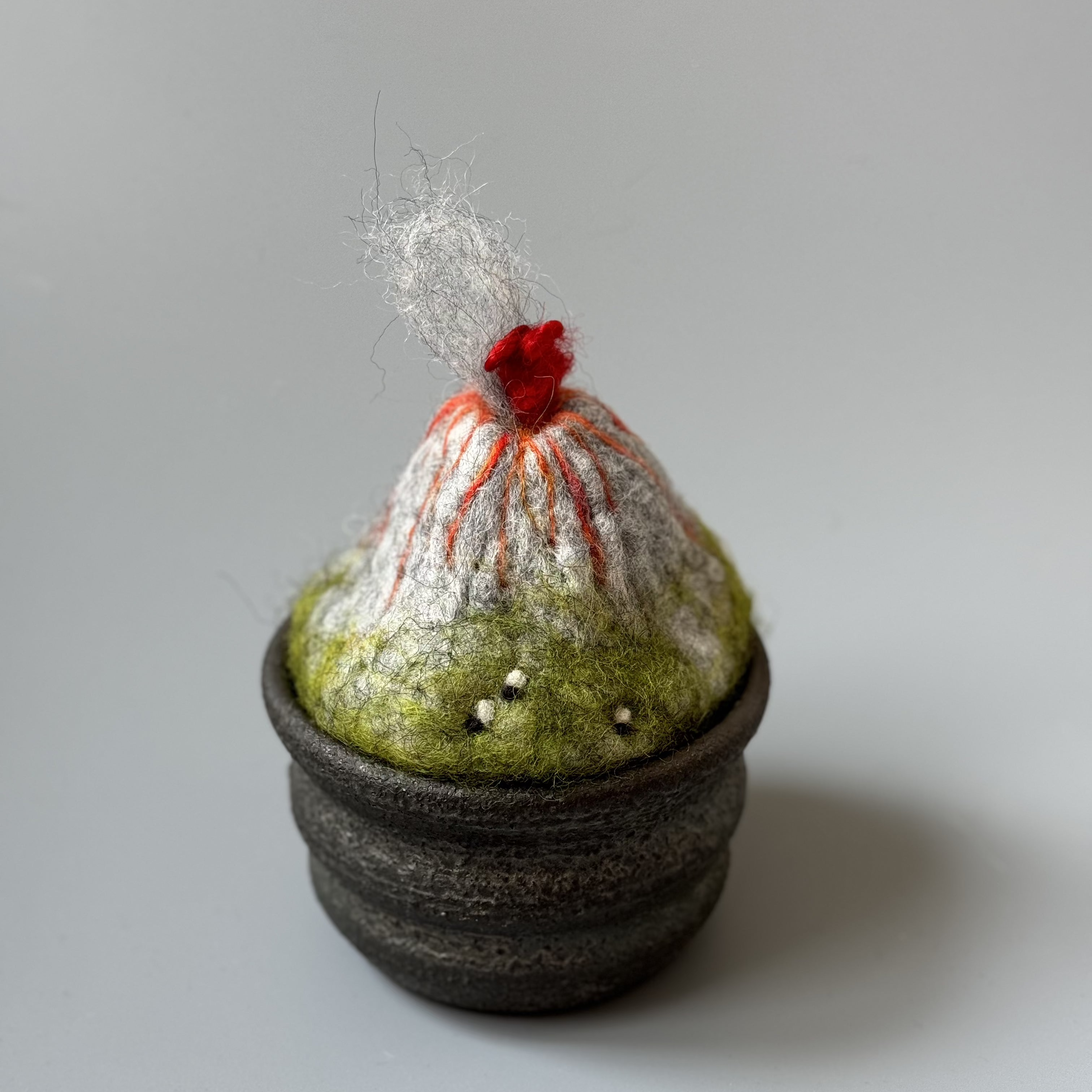 An Unexpected Event - needlefelted sculpture handmade by Bethany Hughes