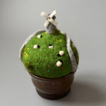 Windy Pastures - miniature needle-felted landscape handmade by Bethany Hughes