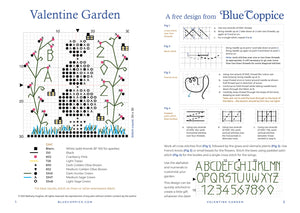 Valentine Garden - free chart by Blue Coppice